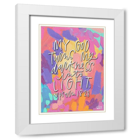 My God White Modern Wood Framed Art Print with Double Matting by Wieners, Valerie
