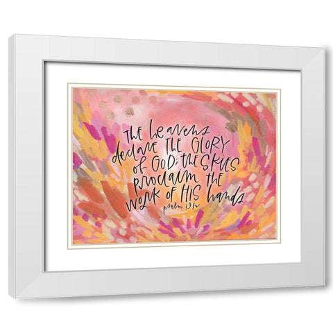 Heavens White Modern Wood Framed Art Print with Double Matting by Wieners, Valerie