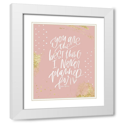 Best Thing   White Modern Wood Framed Art Print with Double Matting by Wieners, Valerie