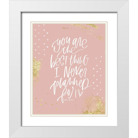 Best Thing   White Modern Wood Framed Art Print with Double Matting by Wieners, Valerie