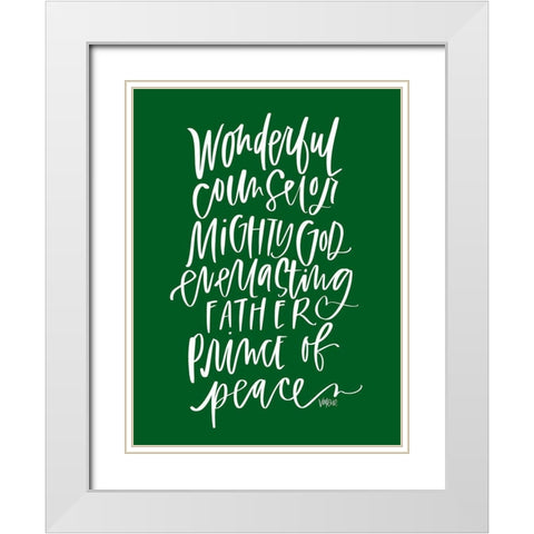 Wonderful Counselor White Modern Wood Framed Art Print with Double Matting by Wieners, Valerie