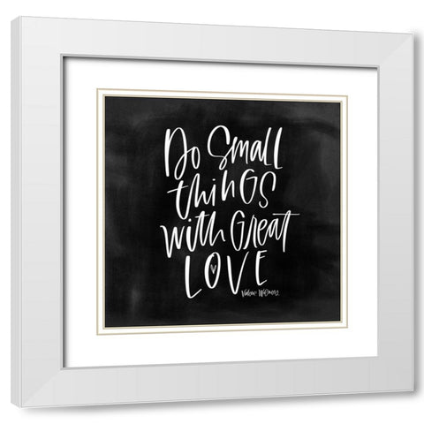 Small Things White Modern Wood Framed Art Print with Double Matting by Wieners, Valerie