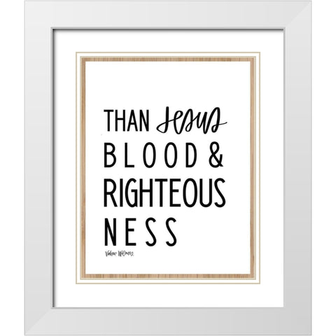 Righteousness White Modern Wood Framed Art Print with Double Matting by Wieners, Valerie