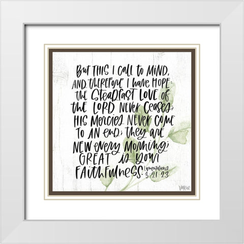 Lamentations White Modern Wood Framed Art Print with Double Matting by Wieners, Valerie