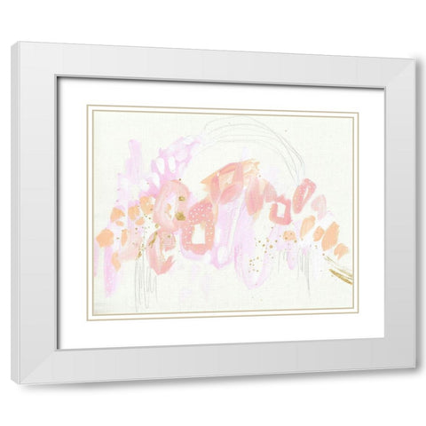 Leopard Rainbow Bright White Modern Wood Framed Art Print with Double Matting by Wieners, Valerie