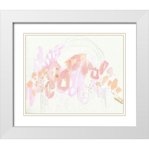 Leopard Rainbow Bright White Modern Wood Framed Art Print with Double Matting by Wieners, Valerie
