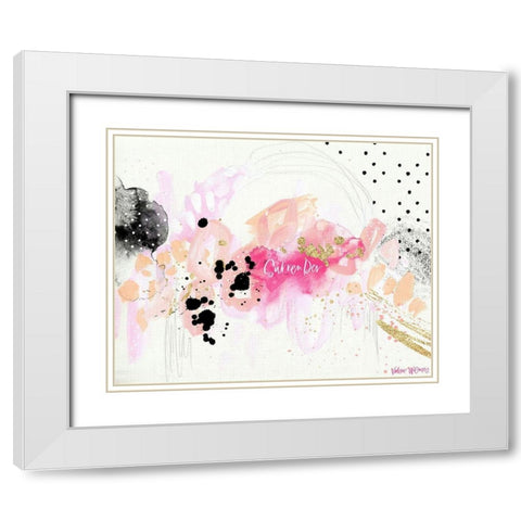 Surrender White Modern Wood Framed Art Print with Double Matting by Wieners, Valerie