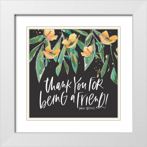 A Friend White Modern Wood Framed Art Print with Double Matting by Wieners, Valerie