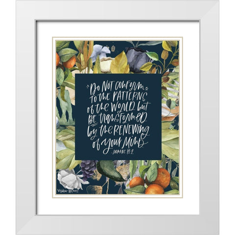 Do Not Conform White Modern Wood Framed Art Print with Double Matting by Wieners, Valerie