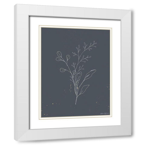 Soft Bouquet II White Modern Wood Framed Art Print with Double Matting by Wieners, Valerie