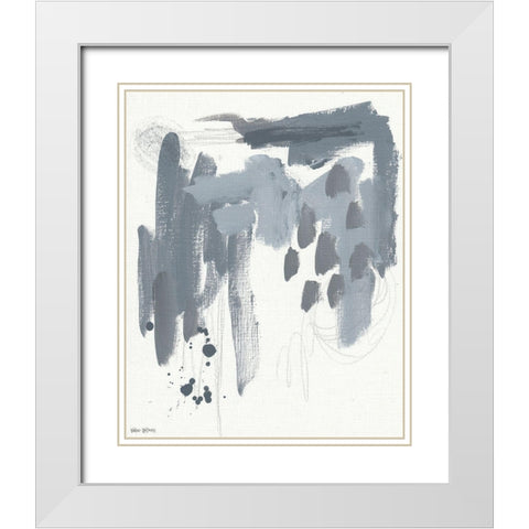 Stormy Weather White Modern Wood Framed Art Print with Double Matting by Wieners, Valerie