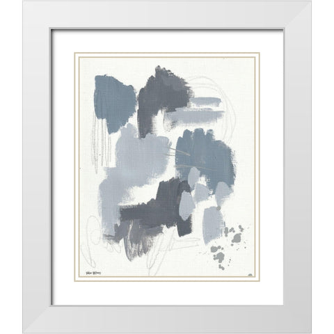 Stormy Weather II White Modern Wood Framed Art Print with Double Matting by Wieners, Valerie