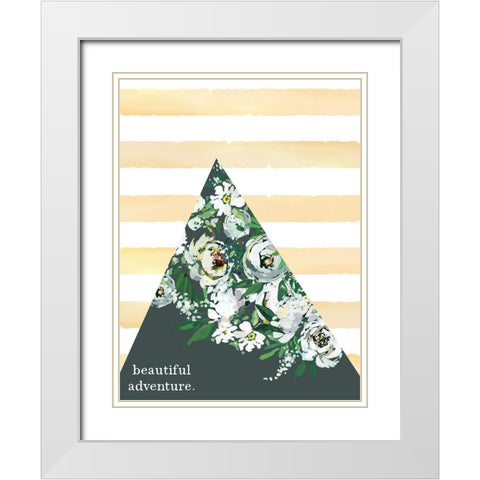 Beautiful Adventure White Modern Wood Framed Art Print with Double Matting by Wieners, Valerie