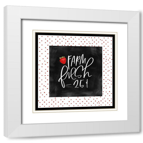 Farm Fresh II White Modern Wood Framed Art Print with Double Matting by Wieners, Valerie