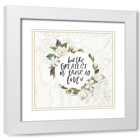 The Greatest White Modern Wood Framed Art Print with Double Matting by Wieners, Valerie