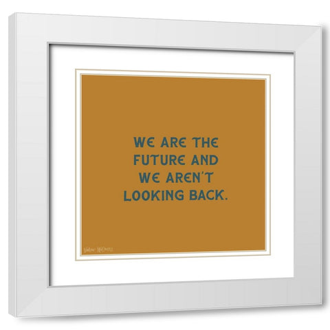 The Future White Modern Wood Framed Art Print with Double Matting by Wieners, Valerie