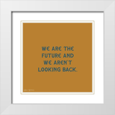 The Future White Modern Wood Framed Art Print with Double Matting by Wieners, Valerie
