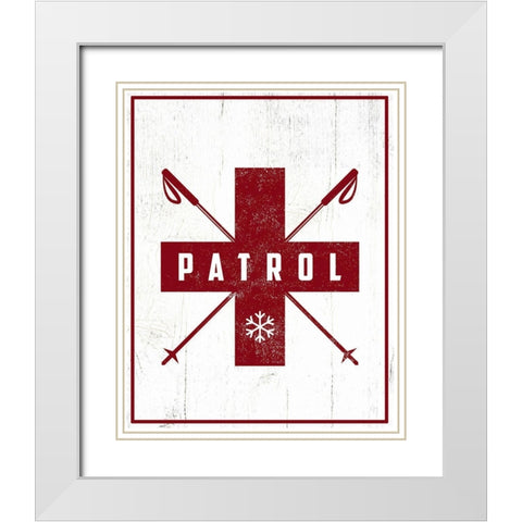 Patrol White Modern Wood Framed Art Print with Double Matting by Wieners, Valerie