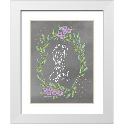 It Is Well White Modern Wood Framed Art Print with Double Matting by Wieners, Valerie