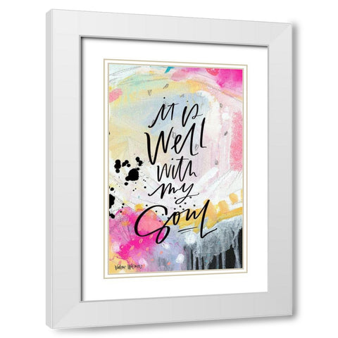 It Is Well White Modern Wood Framed Art Print with Double Matting by Wieners, Valerie