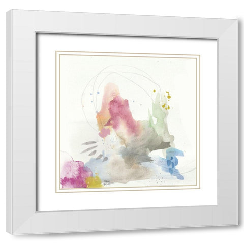 Boho I White Modern Wood Framed Art Print with Double Matting by Wieners, Valerie