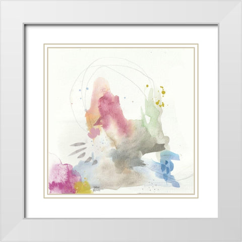 Boho I White Modern Wood Framed Art Print with Double Matting by Wieners, Valerie