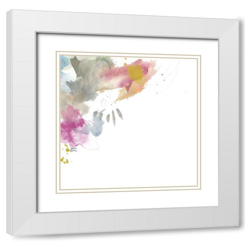 Boho IV White Modern Wood Framed Art Print with Double Matting by Wieners, Valerie
