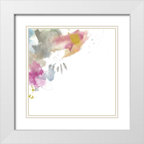 Boho IV White Modern Wood Framed Art Print with Double Matting by Wieners, Valerie