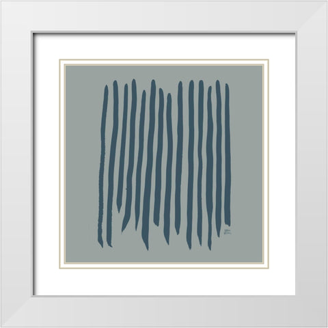 Natural Lines III White Modern Wood Framed Art Print with Double Matting by Wieners, Valerie