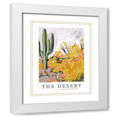 The Desert White Modern Wood Framed Art Print with Double Matting by Wieners, Valerie