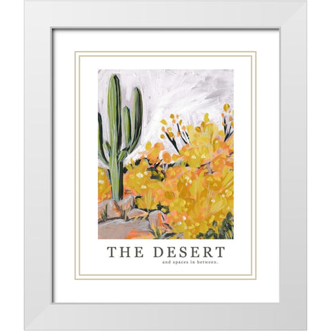 The Desert White Modern Wood Framed Art Print with Double Matting by Wieners, Valerie