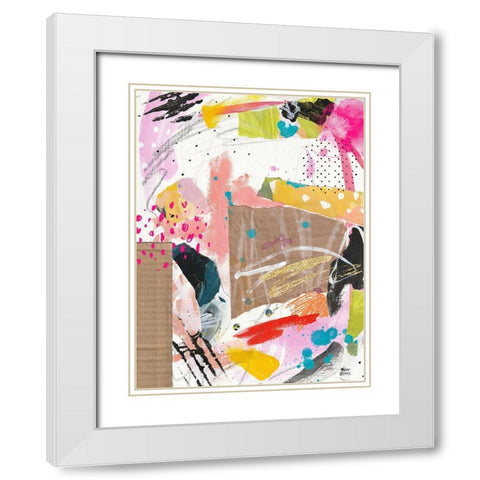 Cool Cardboard III White Modern Wood Framed Art Print with Double Matting by Wieners, Valerie