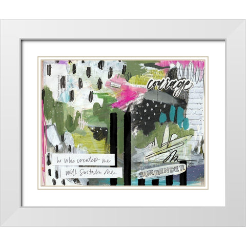 He Who Created Me White Modern Wood Framed Art Print with Double Matting by Wieners, Valerie