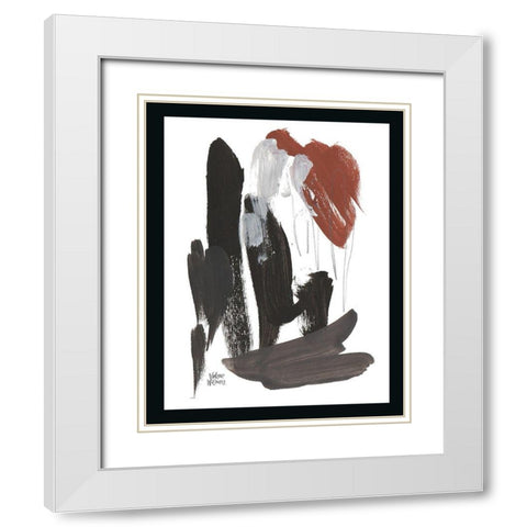 Noir Two White Modern Wood Framed Art Print with Double Matting by Wieners, Valerie