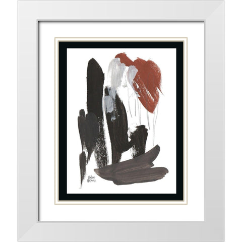 Noir Two White Modern Wood Framed Art Print with Double Matting by Wieners, Valerie