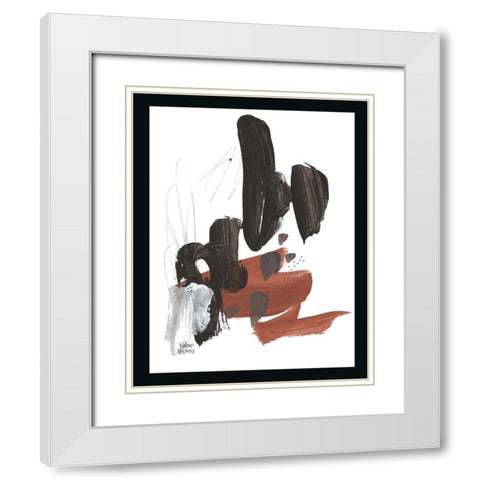 Noir Three White Modern Wood Framed Art Print with Double Matting by Wieners, Valerie