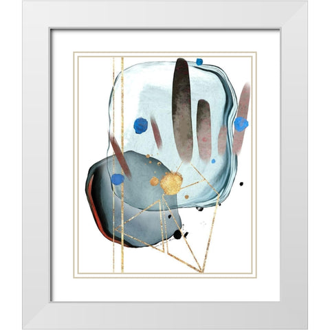 Baby Steps White Modern Wood Framed Art Print with Double Matting by Burney, Yvonne Coleman