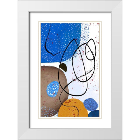 Cool Vibes White Modern Wood Framed Art Print with Double Matting by Burney, Yvonne Coleman