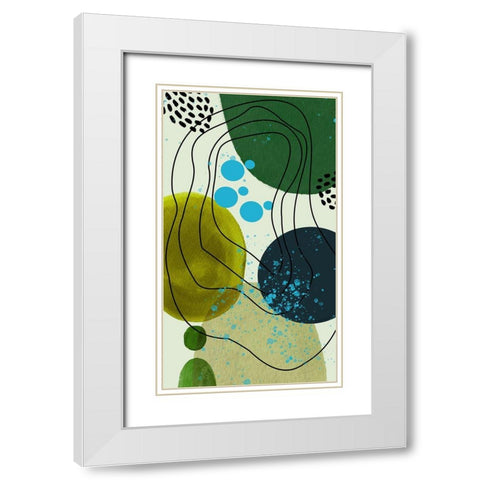 Spring Peeking Through White Modern Wood Framed Art Print with Double Matting by Burney, Yvonne Coleman