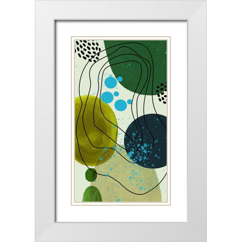 Spring Peeking Through White Modern Wood Framed Art Print with Double Matting by Burney, Yvonne Coleman
