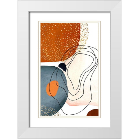Trailblazer White Modern Wood Framed Art Print with Double Matting by Burney, Yvonne Coleman