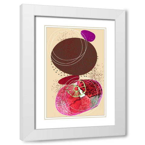 Gotcha White Modern Wood Framed Art Print with Double Matting by Burney, Yvonne Coleman