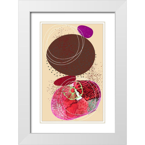 Gotcha White Modern Wood Framed Art Print with Double Matting by Burney, Yvonne Coleman