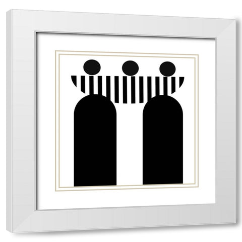 Boat Ride White Modern Wood Framed Art Print with Double Matting by Burney, Yvonne Coleman