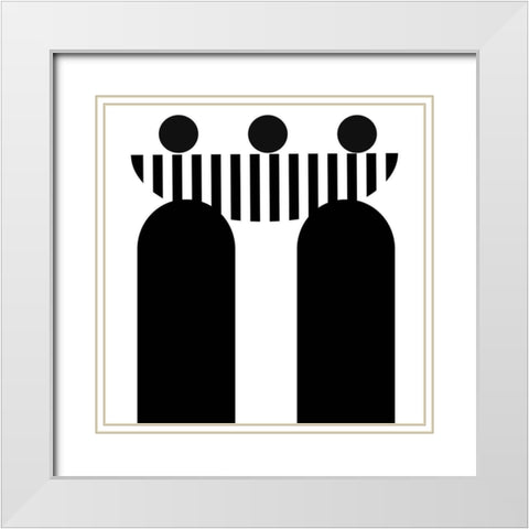 Boat Ride White Modern Wood Framed Art Print with Double Matting by Burney, Yvonne Coleman