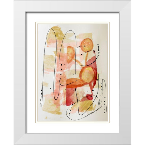 Soft Touch White Modern Wood Framed Art Print with Double Matting by Burney, Yvonne Coleman