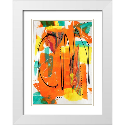 See Me White Modern Wood Framed Art Print with Double Matting by Burney, Yvonne Coleman