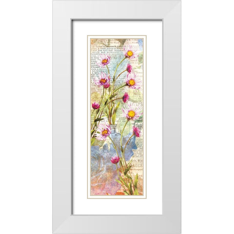 From the Garden White Modern Wood Framed Art Print with Double Matting by Burney, Yvonne Coleman
