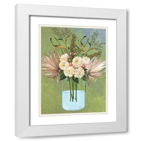 Still Life White Modern Wood Framed Art Print with Double Matting by Burney, Yvonne Coleman