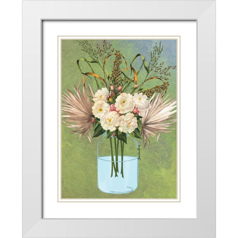 Still Life White Modern Wood Framed Art Print with Double Matting by Burney, Yvonne Coleman